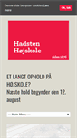 Mobile Screenshot of hadstenhojskole.dk