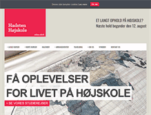 Tablet Screenshot of hadstenhojskole.dk